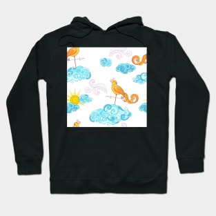 Fairytale Weather Forecast Large Scale Print Hoodie